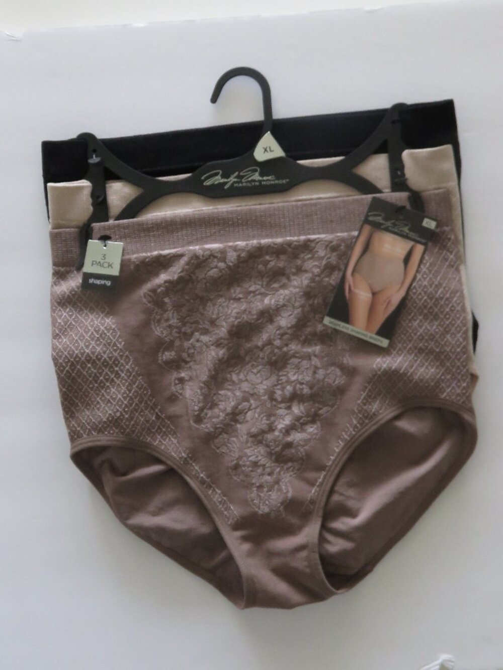 (#138) Marilyn Monroe 3 Pk Seamless Shaping Briefs Size XL